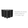 Plastic Export Pallet - 9-leg Nestable 1220 x 1016 x 5