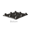 Plastic Export Pallet - 9-leg Nestable 1220 x 1016 x 5
