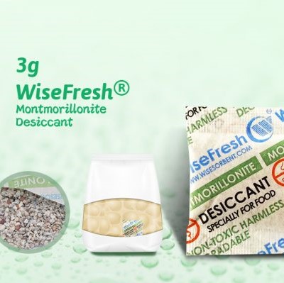 WiseFresh™ Montmorillonite Food Grade Desiccant – 3g - Basepoint Trade  Supplies Depot